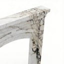 Marble fireplace hearth in Calacatta Monet - Image 4