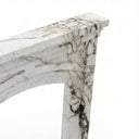 Marble fireplace hearth in Calacatta Monet - Image 4