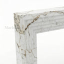 White Marble fireplace in Calacatta Monet - Image 3