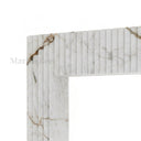 Marble fireplace for sale in Calacatta Monet - Image 7