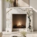 Marble fireplace for sale in Calacatta Monet - Image 2