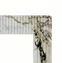 Marble fireplace for sale in Calacatta Monet - Image 4