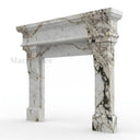 Marble fireplace for sale in Calacatta Monet - Image 4