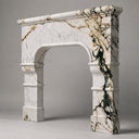 Marble mantelpiece in Calacatta Monet - Image 6