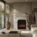 Marble mantelpiece in Calacatta Monet - Image 2