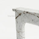 White Marble fireplace in Calacatta Monet - Image 7