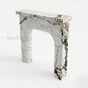 White Marble fireplace in Calacatta Monet - Image 3