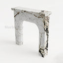 White Marble fireplace in Calacatta Monet - Image 3