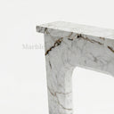 White Marble fireplace in Calacatta Monet - Image 7
