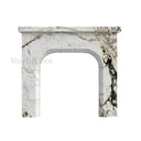 White Marble fireplace in Calacatta Monet - Image 1