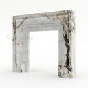 Marble fireplace for sale in Calacatta Monet - Image 4