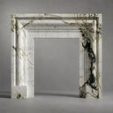 Marble fireplace for sale in Calacatta Monet - Image 5