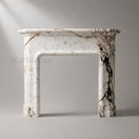 Marble fireplace for sale in Calacatta Monet - Image 6