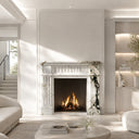 Marble mantelpiece in Calacatta Monet - Image 2
