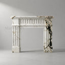 Marble mantelpiece in Calacatta Monet - Image 4