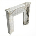 Marble fireplace hearth in Calacatta Monet - Image 3
