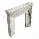 Marble fireplace hearth in Calacatta Monet - Image 3
