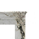 Marble fireplace hearth in Calacatta Monet - Image 6