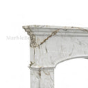 White Marble fireplace in Calacatta Monet - Image 3