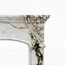 White Marble fireplace in Calacatta Monet - Image 6