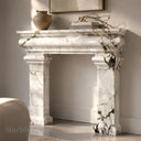 Marble fireplace for sale in Calacatta Monet - Image 2