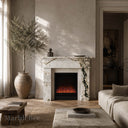 Marble fireplace for sale in Calacatta Monet - Image 2
