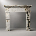 Marble fireplace for sale in Calacatta Monet - Image 4