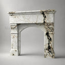 Marble mantelpiece in Calacatta Monet - Image 3
