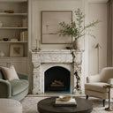 Marble mantelpiece in Calacatta Monet - Image 2