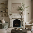 Marble mantelpiece in Calacatta Monet - Image 2