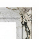 White Marble fireplace in Calacatta Monet - Image 4