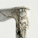 Marble fireplace for sale in Calacatta Monet - Image 5