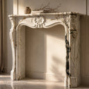 Marble fireplace for sale in Calacatta Monet - Image 3