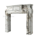 Marble fireplace for sale in Calacatta Monet - Image 4