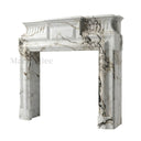 Marble fireplace for sale in Calacatta Monet - Image 4