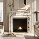 Marble fireplace for sale in Calacatta Monet - Image 2