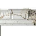 Marble fireplace for sale in Calacatta Monet - Image 3