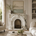 Marble mantelpiece in Calacatta Monet - Image 2