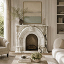 Marble mantelpiece in Calacatta Monet - Image 2