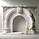 Marble mantelpiece in Calacatta Monet - Image 5