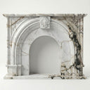 Marble mantelpiece in Calacatta Monet - Image 1