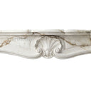 Marble fireplace hearth in Calacatta Monet - Image 6