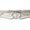 Marble fireplace hearth in Calacatta Monet - Image 6