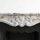 White Marble fireplace in Calacatta Monet - Image 7