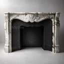 White Marble fireplace in Calacatta Monet - Image 3