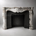 White Marble fireplace in Calacatta Monet - Image 3