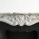 White Marble fireplace in Calacatta Monet - Image 7