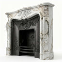 Marble fireplace for sale in Calacatta Monet - Image 7