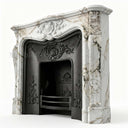 Marble fireplace for sale in Calacatta Monet - Image 7