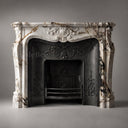 Marble fireplace for sale in Calacatta Monet - Image 3